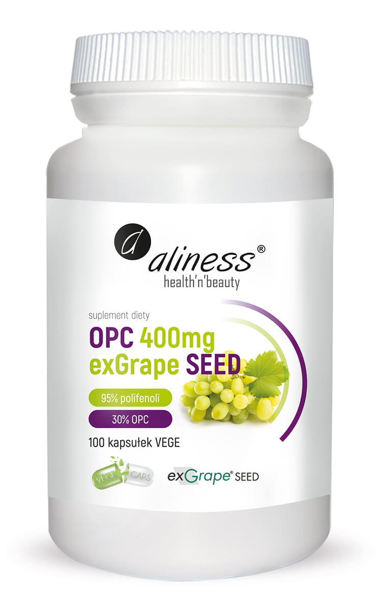 OPC exGrapeSeeds 400 mg x 100 vege caps. – Aliness